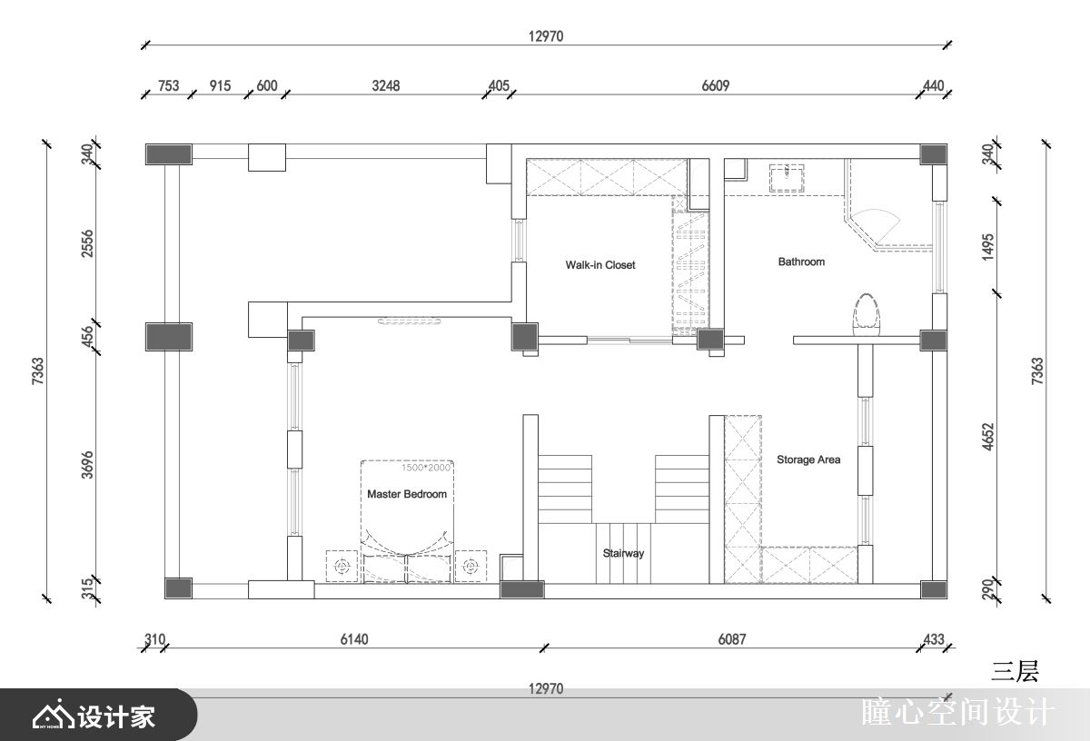 Before的三楼平面布置图 Before的三楼平面布置图
