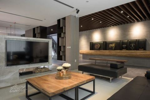 他在稻田旁330m²度假独栋楼中 藏了果岭花园 THE ORIGIN 元典设计 彭立元