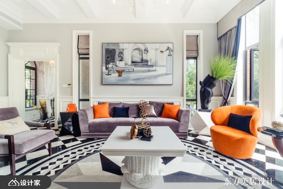 东方美居设计 混搭风设计案例东方美居_02-myhome设计家