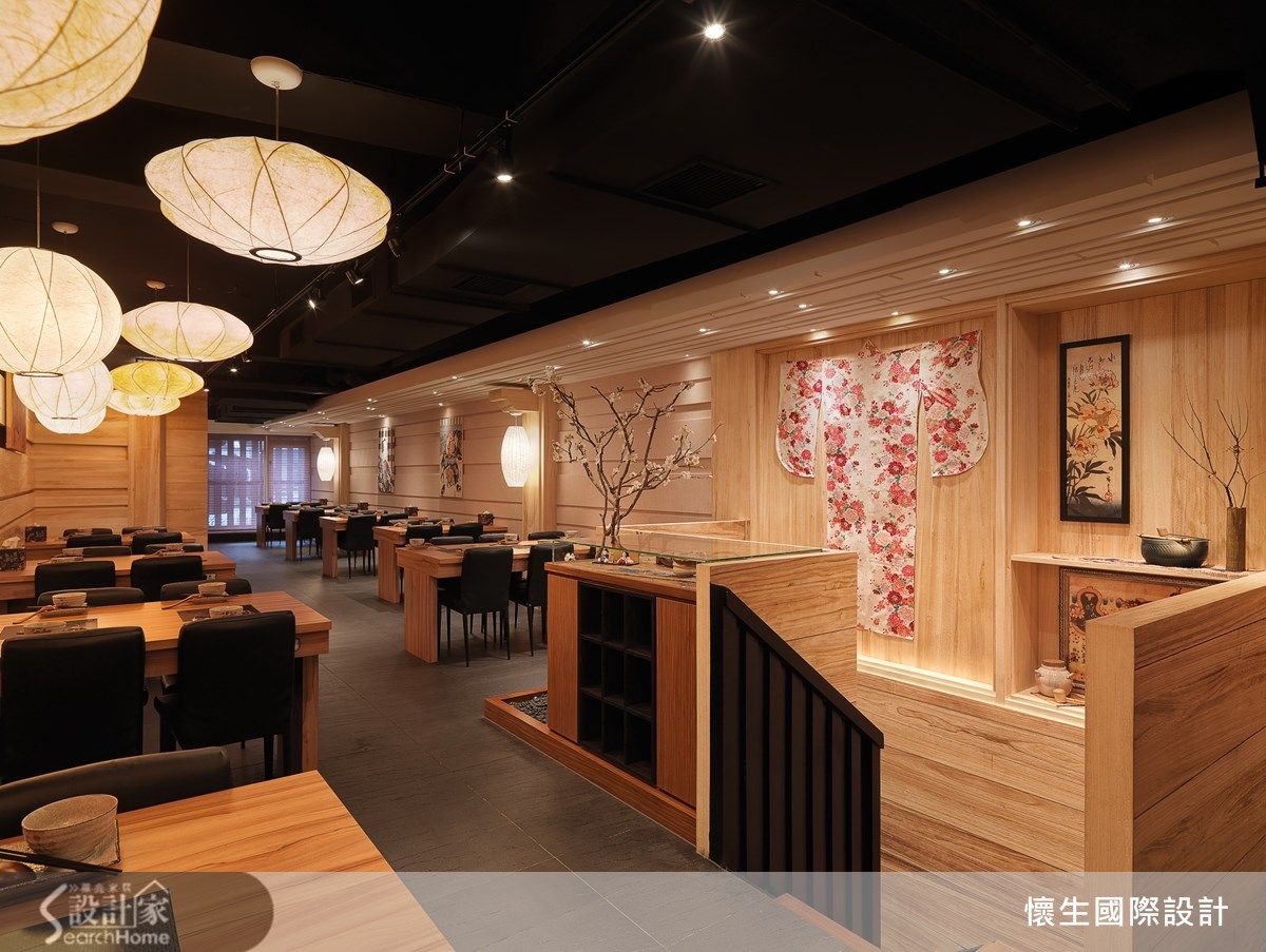 以樱花入景，禅意十足的日式禅风餐厅
