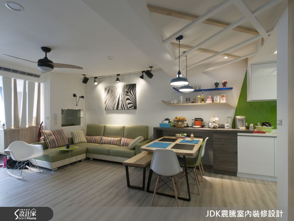轻浅跳色营造无压开放，北欧宅清新有腔调