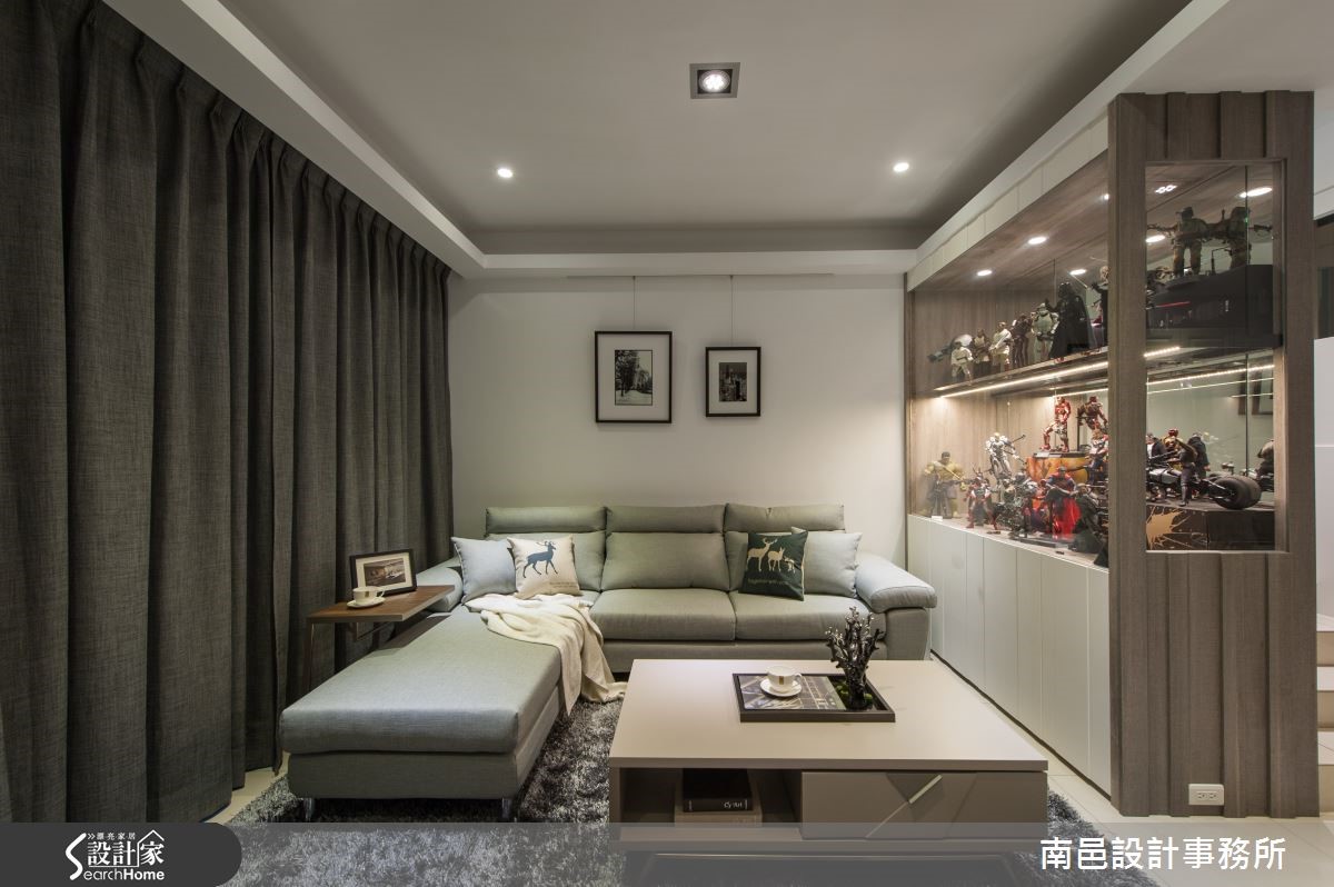 灰质简约宅增美型收纳，机能美感全都有