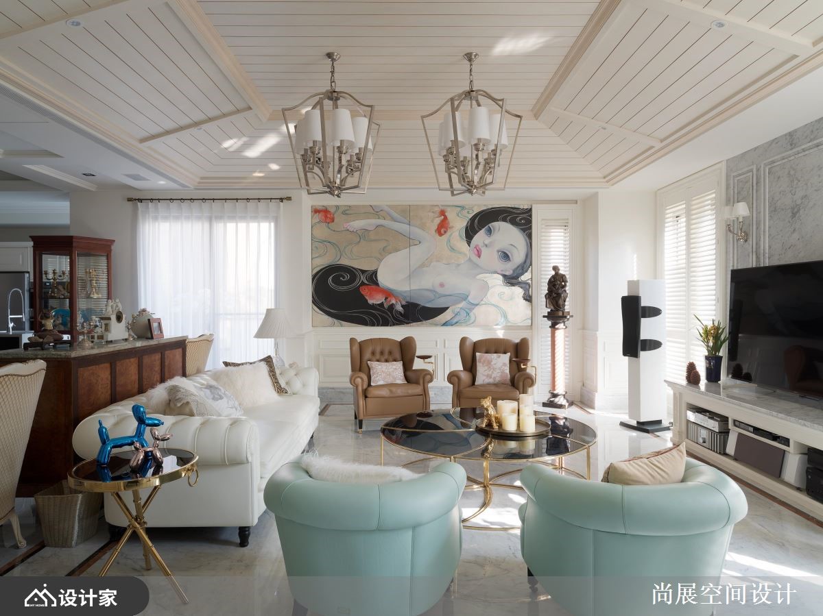 当代艺术绝美别墅！三代同堂专属的主题式小展览